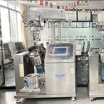 20 homogenizer ελέγχου PLC λίτρου υδραυλική ανυψωτική κενή μηχανή αναμικτών κρέμας
