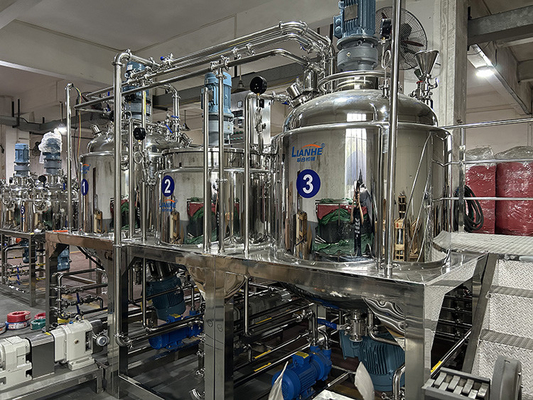Homogenizer μηχανών κατασκευής PLC 1000L καλλυντικός γαλακτωματοποιώντας αναμίκτης αλοιφών κολλών
