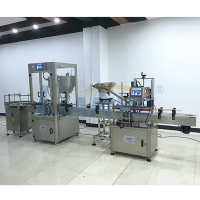 Αντιοξειδωτική μηχανή πλήρωσης PLC διπλή επικεφαλής Leakproof με τη σερβο αντλία