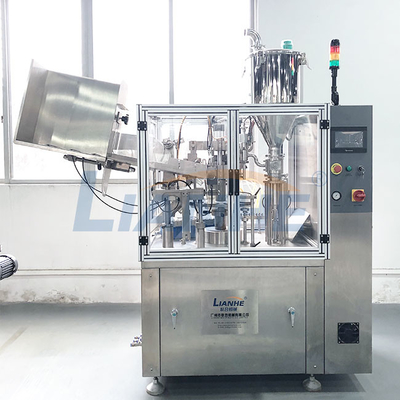 SUS304 πίεση αέρα γεμίζοντας μηχανών 1.1KW σωλήνων οδοντόπαστας αυτόματη